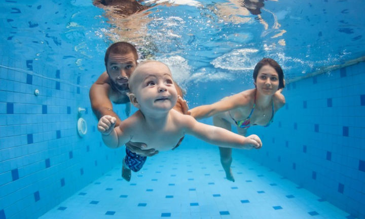寶寶游泳-嬰兒游泳-脖圈-親子共游-感覺統合